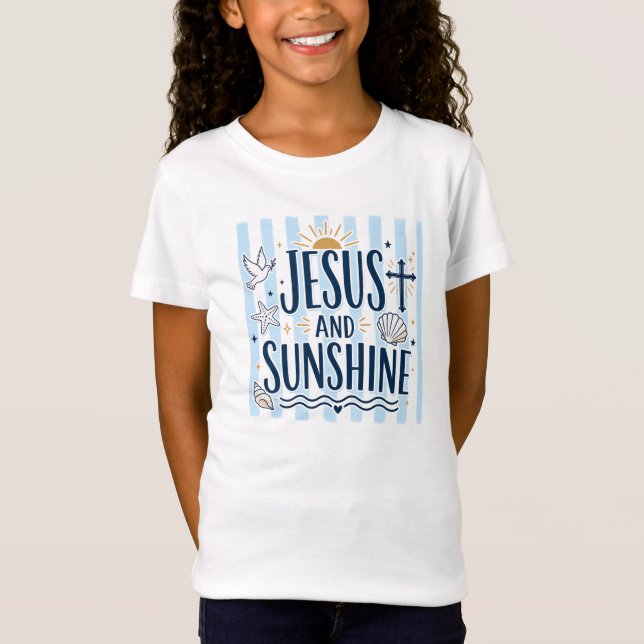 Camiseta Jesus e Sol (Frente)