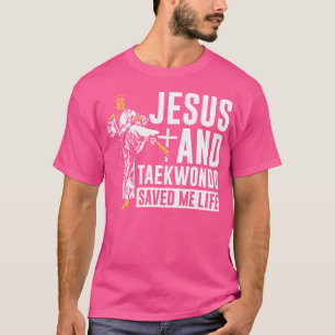 Camiseta Jesus e Taekwondo me salvaram a vida Taekwondo