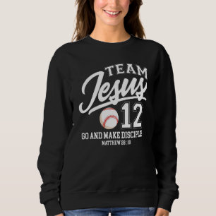 Camiseta Jesus e time de beisebol Jesus cristão Mateus 28