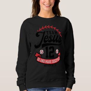 Camiseta Jesus e Time de Beisebol Jesus Cristão Mateus 28