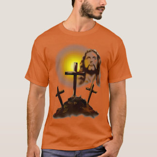 Camiseta Jesus e Três Cruzes