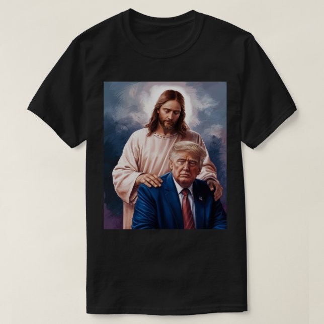Camiseta Jesus e Trump (Frente do Design)