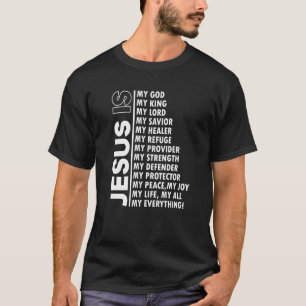 Camiseta Jesus É Tudo Meu Deus Meu Deus Meu Deus Meu Deus
