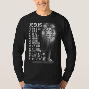 Camiseta Jesus é tudo meu Deus, Senhor Salvador C