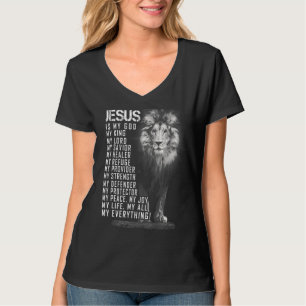 Camiseta Jesus é tudo meu Deus, Senhor Salvador C