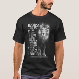 Camiseta Jesus é tudo meu Deus, Senhor Salvador C