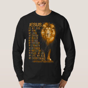 Camiseta Jesus é tudo meu Deus, Senhor Salvador C