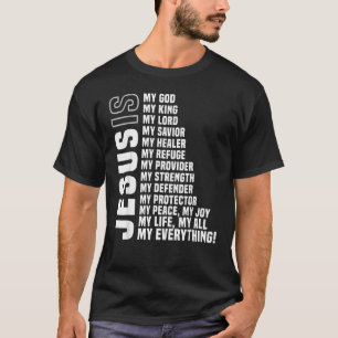 Camiseta Jesus é tudo o meu Deus salvador