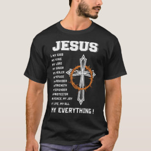 Camiseta Jesus é tudo o meu Deus salvador