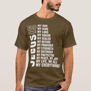 Camiseta Jesus é tudo o meu Deus salvador