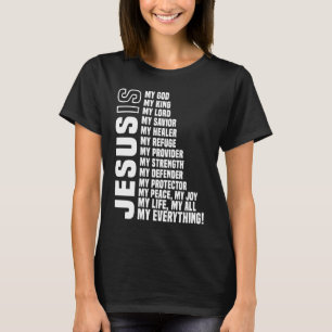 Camiseta Jesus é tudo o meu Deus salvador