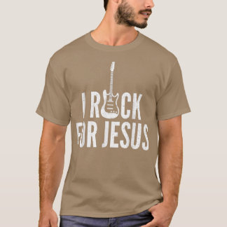 Camiseta Jesus Electric Guitar Vintage Christian Rock Guita