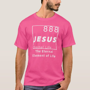 Camiseta Jesus Elemento Mesa Periódica Para Cristãos, Homen