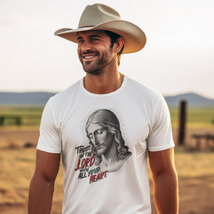 Camiseta Jesus encoraja a confiar no Senhor