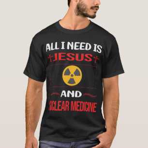 Camiseta Jesus Engraçado da Medicina Nuclear