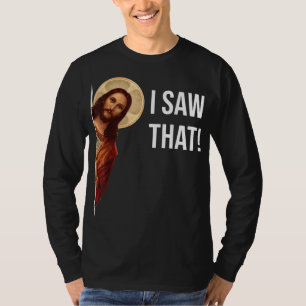 Camiseta Jesus Engraçado Eu Vi Aquele Presente Engraçado Cr