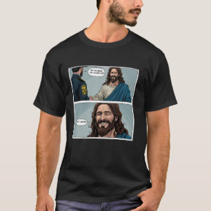 Camiseta Jesus Engraçado Memória Sem Álcool Apenas Água Eng