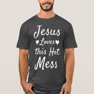 Camiseta Jesus Engraçado Oferece Design de Coração Diver