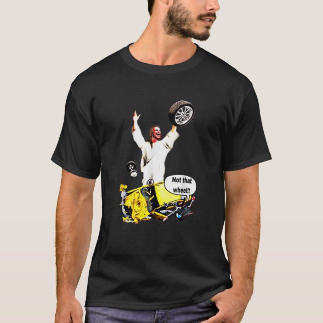 Camiseta Jesus Engraçado Pega A Roda Meme (Frente)