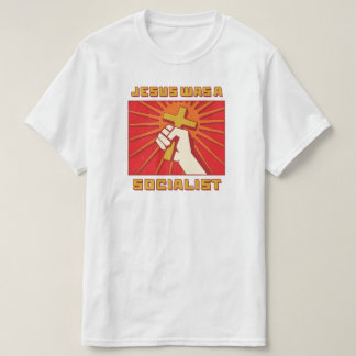 Camiseta Jesus era socialista, citava vermelho e amarelo