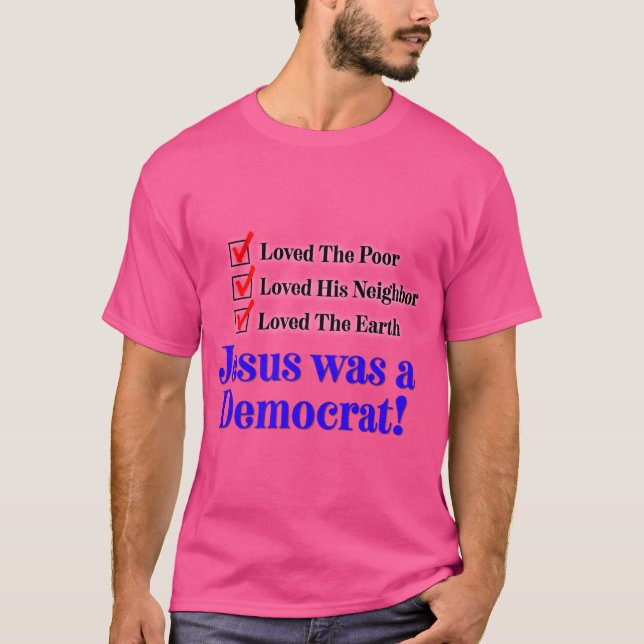 Camiseta Jesus era um democrata (Frente)