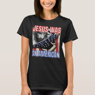 Camiseta Jesus Era Uma Bandeira Americana No Dia 4 De Julho