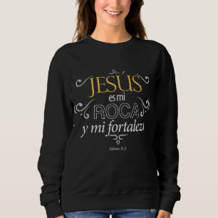 Camiseta Jesus es mi roca y mi fortaleza salmos mulheres