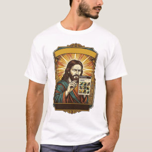 Camiseta Jesus Escadas Embaçadas Teste Captcha Segurança Te