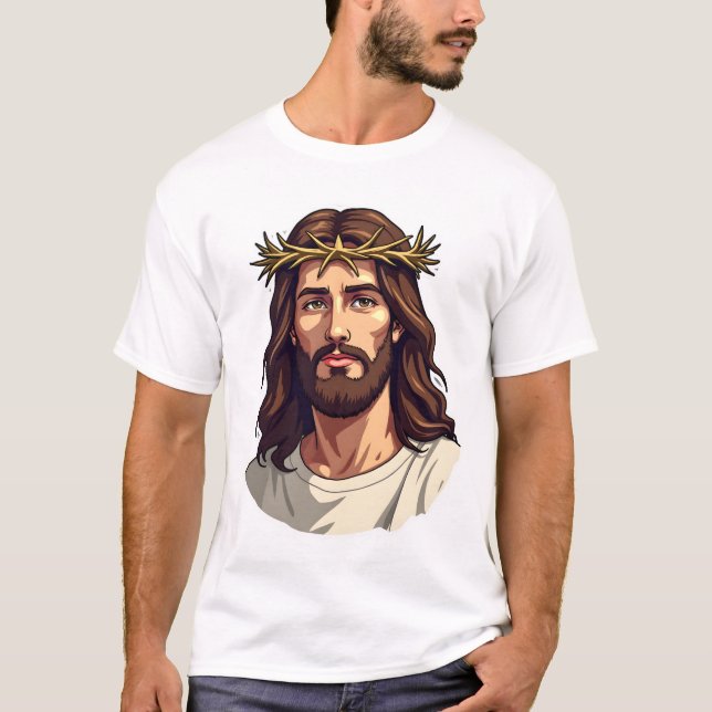 Camiseta Jesus Espinho Vintage Gravada 2 (Frente)