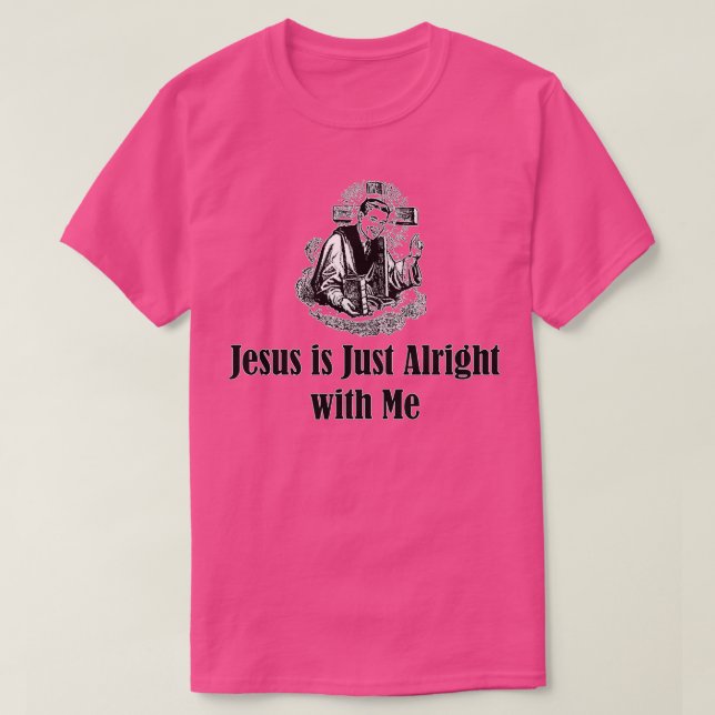 Camiseta Jesus está bem comigo (Frente do Design)