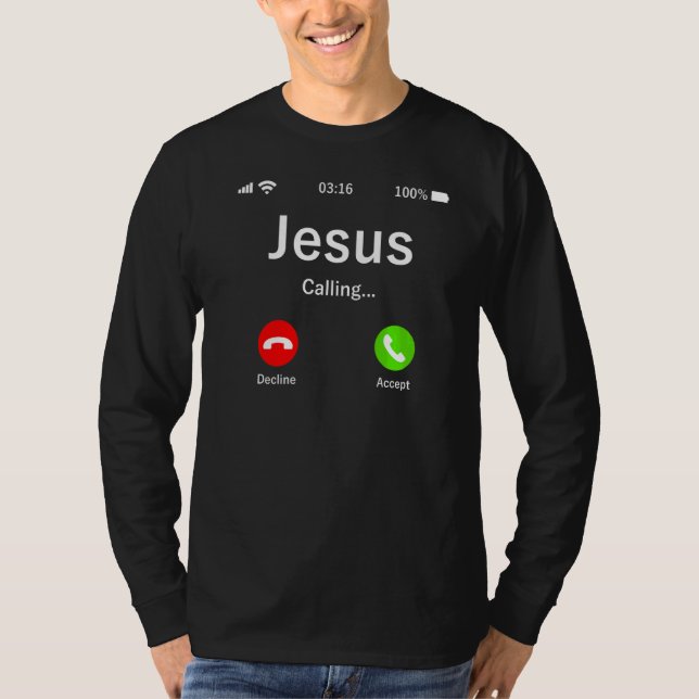 Camiseta Jesus Está Chamando Cristão (Frente)