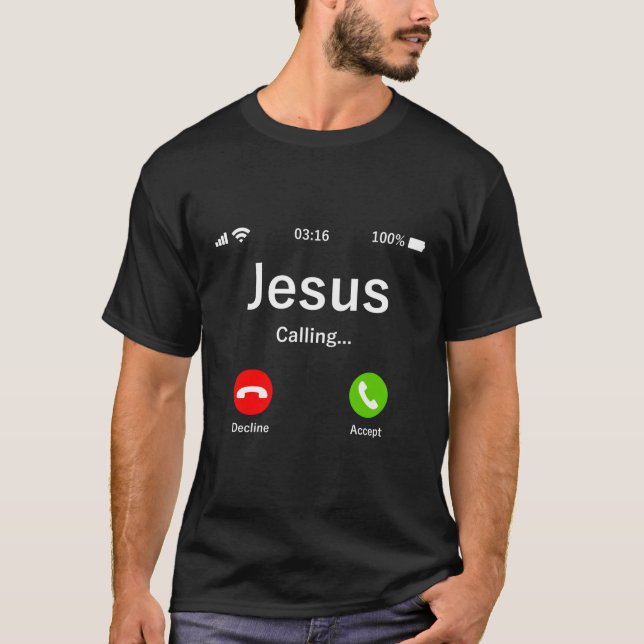Camiseta Jesus Está Chamando Cristão (Frente)