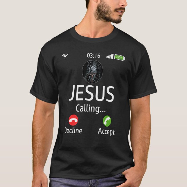 Camiseta Jesus Está Chamando Cristão (Frente)