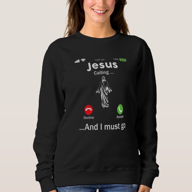 Camiseta Jesus Está Chamando & Eu Devo Ir Cristãos Adolesce (Frente)