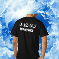 Jesus está comigo preto e branco Cristão