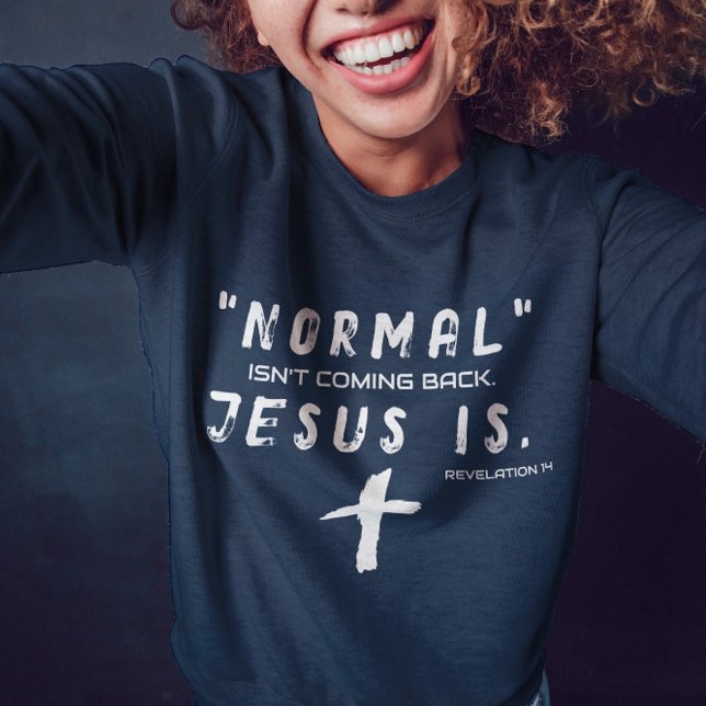 Camiseta Jesus está de volta Suabaias para ela (Criador carregado)