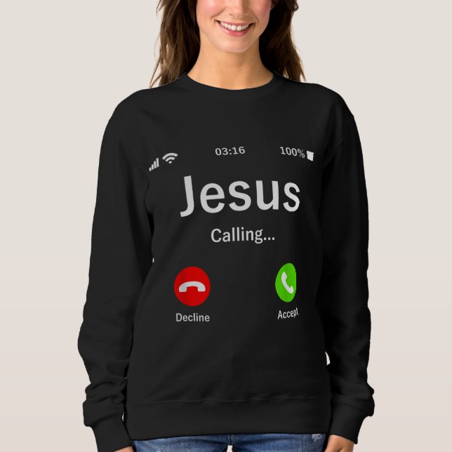 Camiseta Jesus Está Ligando - Cristão (Frente)