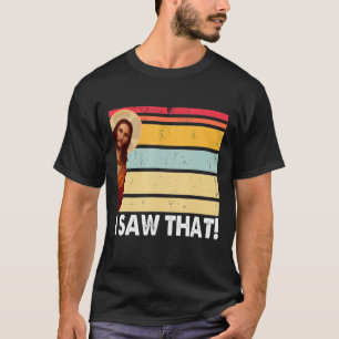 Camiseta Jesus Eu Vi Aquele Vintage Deus Graças A Dizer De
