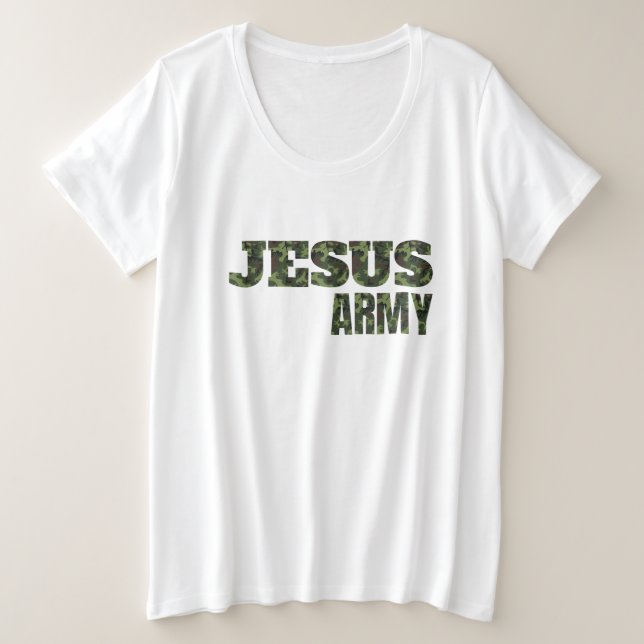 Camiseta Jesus Exército (Frente do Design)