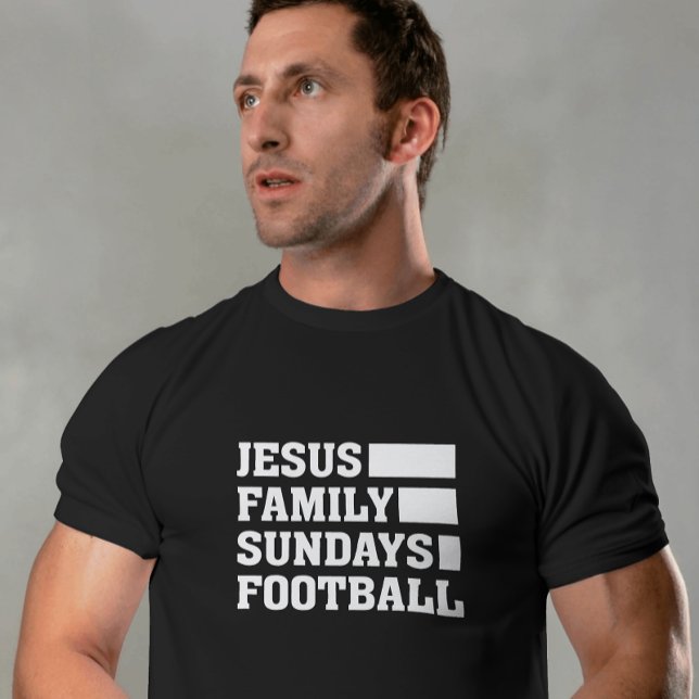 Camiseta Jesus, Família, Domingos, Unísex De Futebol (Criador carregado)