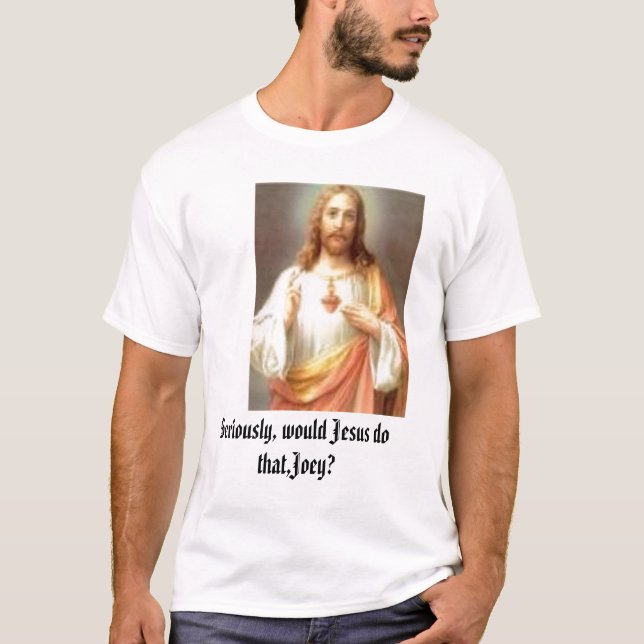 Camiseta Jesus faria aquele? Juventude ou adulto S, M, L, (Frente)