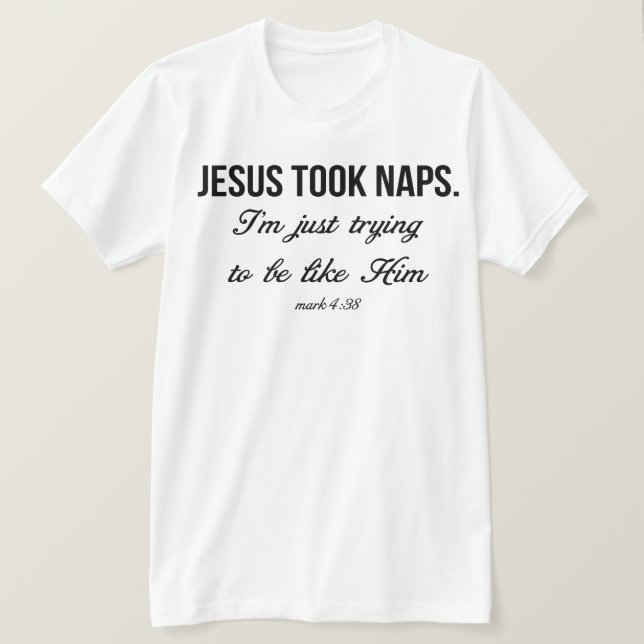 Camiseta Jesus fez soneca (Frente do Design)