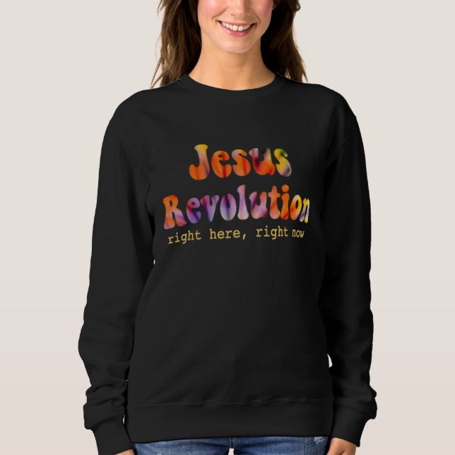 Camiseta Jesus Freak  Christian Retro Tie Dye Lettering  1 (Frente)