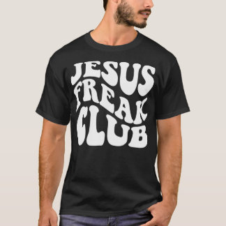 Camiseta Jesus Freak Club retro trendy roupas cristãs f