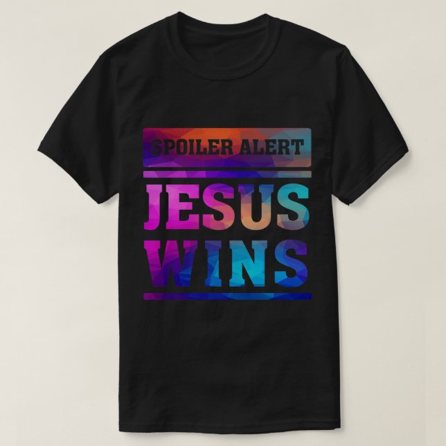 Camiseta Jesus ganha fé cristã dizendo Rap de revelação (Frente do Design)