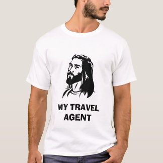 Camiseta jesus-grampo-arte, MEU AGENTE DE VIAGENS