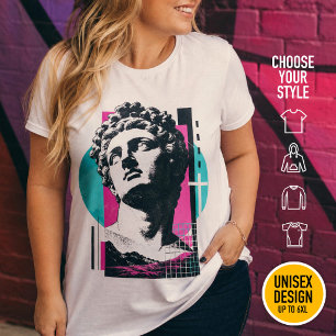 Camiseta Jesus Grego Retro Brutalista Colossenses 2:3