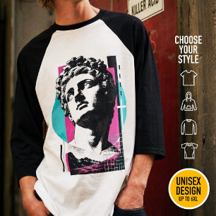 Camiseta Jesus Grego Retro Brutalista Colossenses 2:3