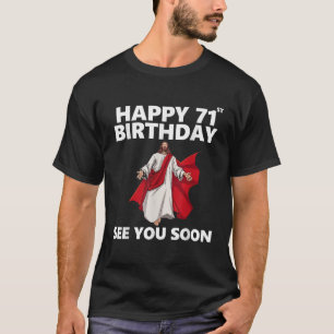 Camiseta Jesus Happy 71ruas Aniversário Vejo Você Logo Chri