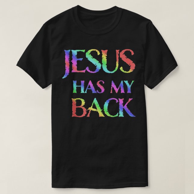 Camiseta Jesus Has My Back  (Frente do Design)